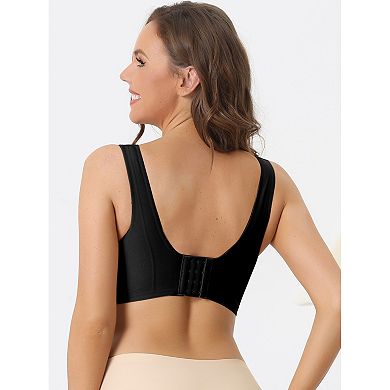 2 Packs Women's Wirefree Sports Bra Lightly Breathable Workout Yoga Exercise Bralettes