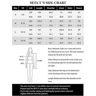 Women's Crewneck Long Sleeve High Waist Midi Swing Dress With Pockets