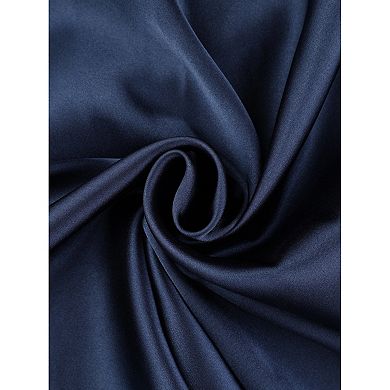 Womens Satin Long Sleep Dress Sleeveless Lace Night Shirt V Neck Nightgown