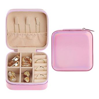 Travel Jewelry Box For Women Birthday Gifts Portable Jewelry Organizer Case Storage Display Holder