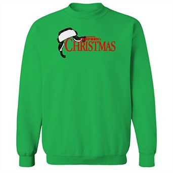 Men's National Lampoons Christmas Hat National Lampoon's Christmas Vacation Graphic Fleece Crew Sweatshirt