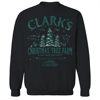 Men's Clarks Christmas Tree National Lampoon's Christmas Vacation Graphic Fleece Crew Sweatshirt