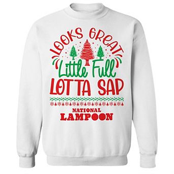 Men's Lotta Sap National Lampoon's Christmas Vacation Graphic Fleece Crew Sweatshirt