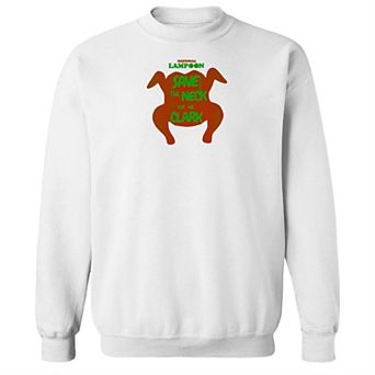 Men's Save the Neck For Me Clark National Lampoon's Christmas Vacation Graphic Fleece Crew Sweatshirt