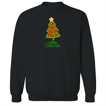Men's Looks Great Christmas Tree National Lampoon's Christmas Vacation Graphic Fleece Crew Sweatshirt