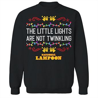Men's Little Lights National Lampoon's Christmas Vacation Graphic Fleece Crew Sweatshirt