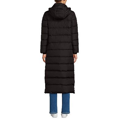 Women's Lands' End Wide Channel 600 Down Puffer Long Maxi Coat