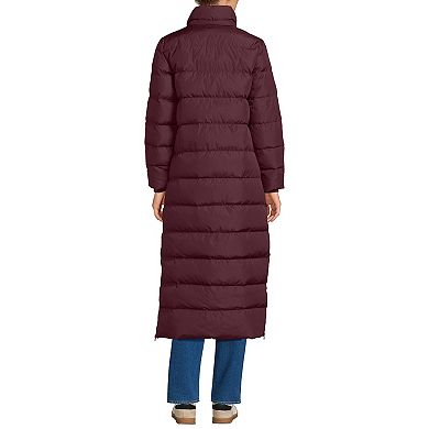 Women's Lands' End Wide Channel 600 Down Puffer Long Maxi Coat