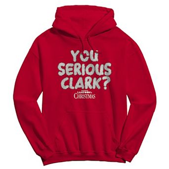 Men's You Serious Clark Text National Lampoon's Christmas Vacation Graphic Hoodie