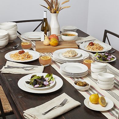 The Big One 40-pc. Broad Rim Dinnerware Set