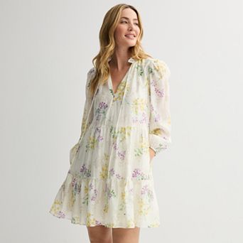 Women's Taylor Ruffle Hem Smock Dress