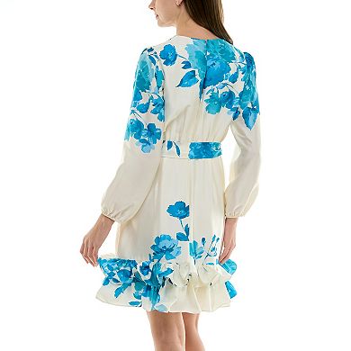Women's Taylor Ruffle Hem Fit & Flare Mini Dress