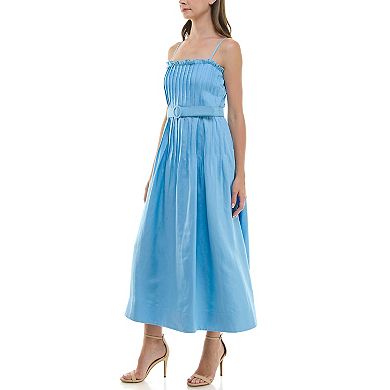 Women's Taylor Tuck Pleated Fit & Flare Dress