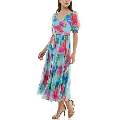 Women's Taylor Puff Sleeve Fit & Flare Dress
