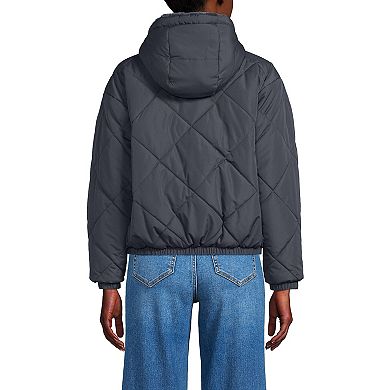 Women's Lands' End Diamond Reversible Insulated Jacket