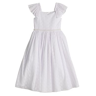 Girls 7-16 Bonnie Jean Lace Flutter Communion Dress