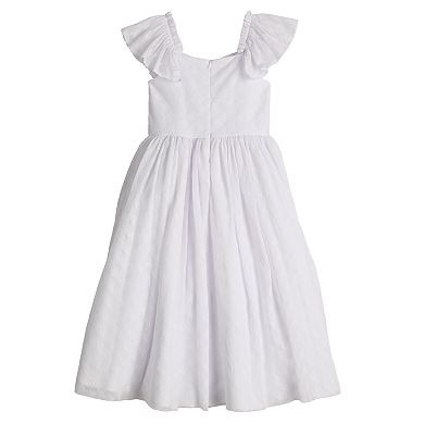 Girls 7-16 Bonnie Jean Lace Flutter Communion Dress