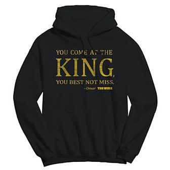 Men's You Come At The King The Wire Graphic Fleece Hoodie