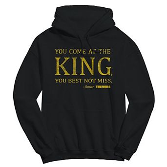 Men's You Come At The King The Wire Graphic Fleece Hoodie