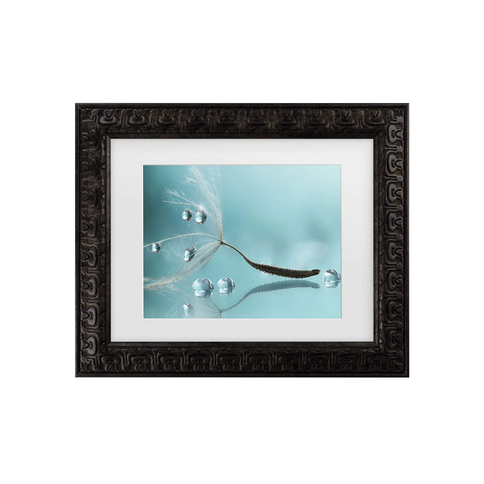 Trademark Fine Art Water Matted Framed Wall Art, Dark Gold