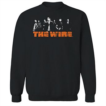Men's The Wire Cast Graphic Fleece Crew Sweatshirt