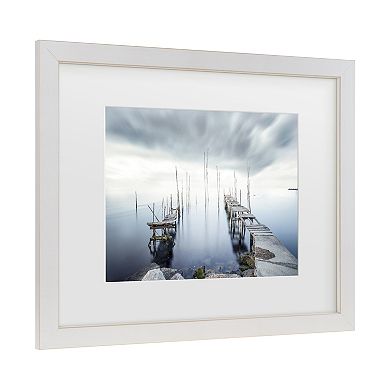 Trademark Fine Art Crossing Of The Future Matted Framed Wall Art