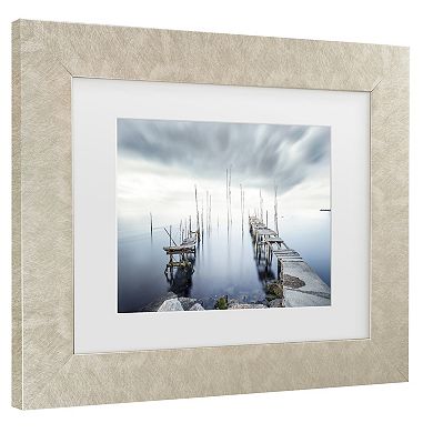 Trademark Fine Art Crossing Of The Future Matted Framed Wall Art
