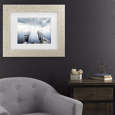 Trademark Fine Art Crossing Of The Future Matted Framed Wall Art