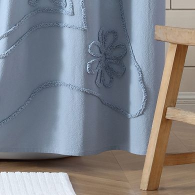 Peri Retro Scroll Shower Curtain