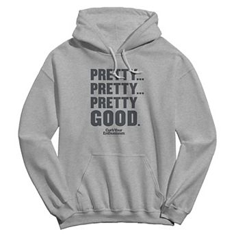 Men's Pretty Pretty Pretty Good Gray Curb Your Enthusiasm Graphic Fleece Hoodie