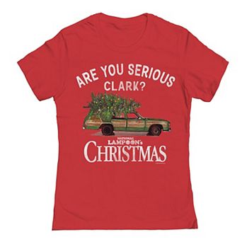 Junior's Are You Serious Clark National Lampoon's Christmas Vacation Graphic Tee