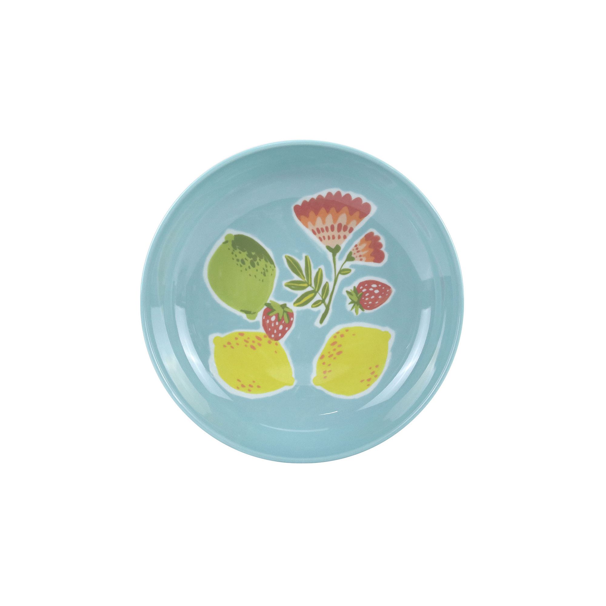Celebrate Together™ Summer Blue Lemons Melamine Dinner Plate, Dusty Blue