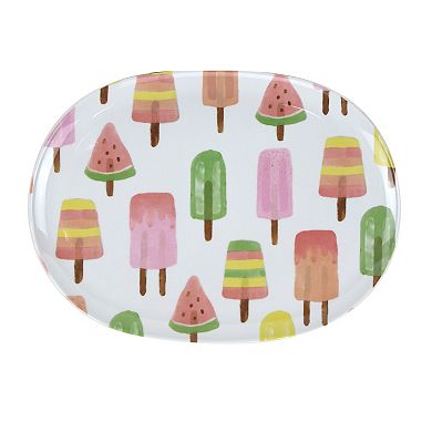 Celebrate Together™ Summer Popsicle Patterned Melamine Serving Platters 2-piece Set