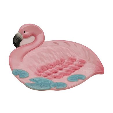 Celebrate Together Summer Flamingo Figural Spoon Rest