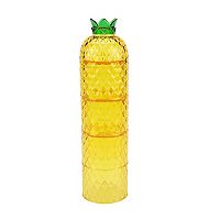 Celebrate Together Summer 4-pc Pineapple Stacking Plastic Tumblers Set Deals