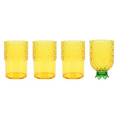 Celebrate Together™ Summer 4-pc. Pineapple Stacking Plastic Tumblers Set