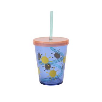 Celebrate Together™ Summer Happy Sun Plastic Straw Cup
