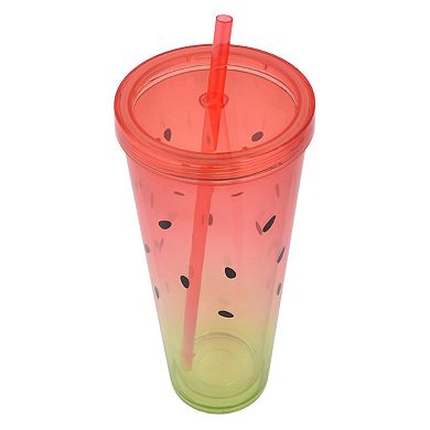 Celebrate Together™ Summer Ombre Watermelon Plastic Straw Cup