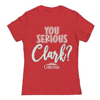 Junior's You Serious Clark White National Lampoon's Christmas Vacation Graphic Tee