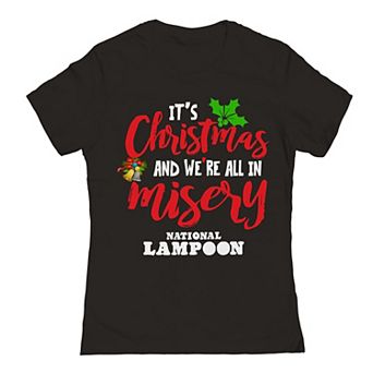 Junior's Christmas Misery National Lampoon's Christmas Vacation Graphic Tee