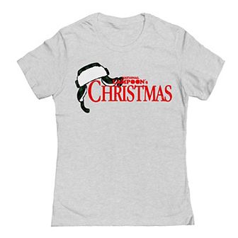 Junior's Christmas Hat National Lampoon's Christmas Vacation Graphic Tee