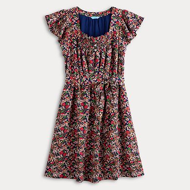 Women's Draper James Flutter Sleeve Squareneck Mini Dress