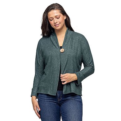 Women's 24Seven Comfort Apparel Single Button Cardigan