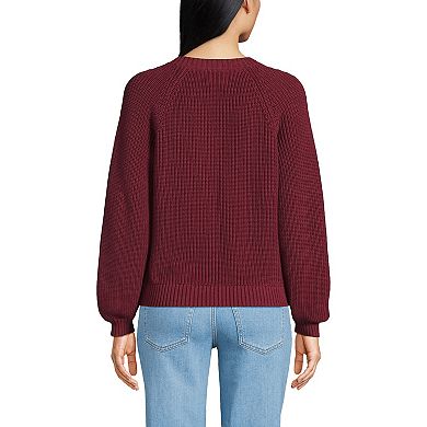 Women's Lands' End Drifter Balloon Sleeve Sweater