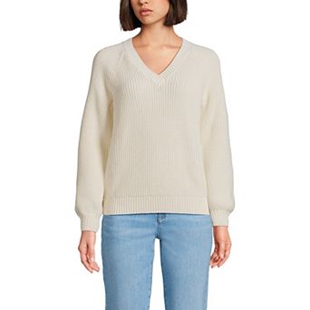 Women's Lands' End Drifter Balloon Sleeve Sweater