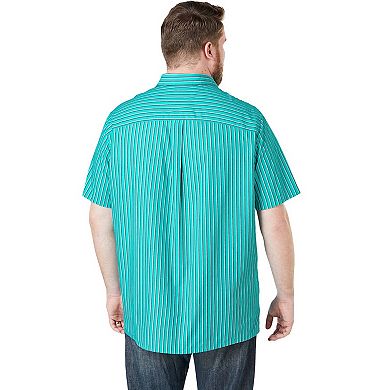 KingSize Men's Big & Tall Striped Short-Sleeve Sport Shirt