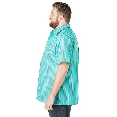KingSize Men's Big & Tall Wrinkle-Resistant Short Sleeve Button Down