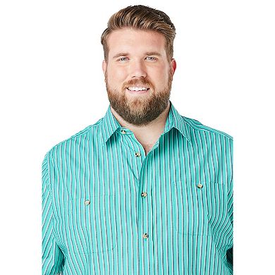 KingSize Men's Big & Tall Wrinkle-Resistant Short Sleeve Button Down