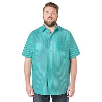 KingSize Men's Big & Tall Wrinkle-Resistant Short Sleeve Button Down