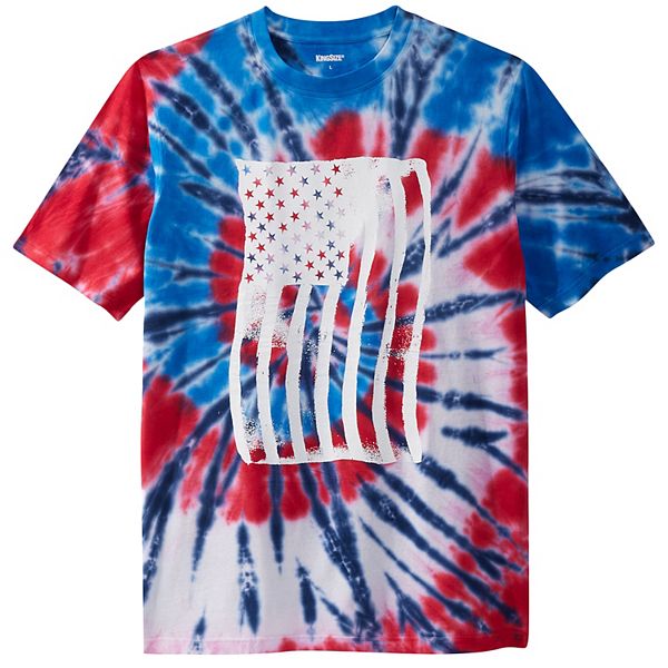 mens tie dye graphic tee